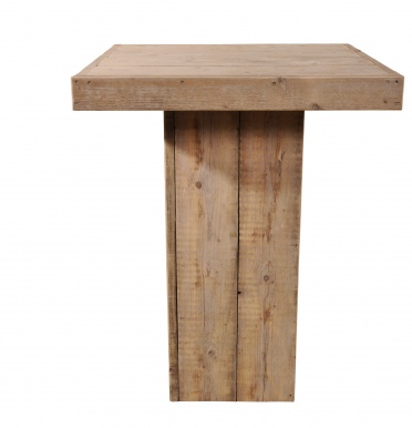 Statafel steigerhout 80x80 cm white wash