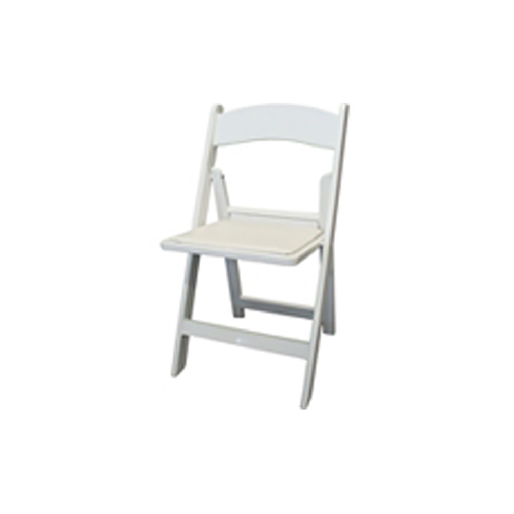 Weddingchair wit (kunststof met skai zitting)