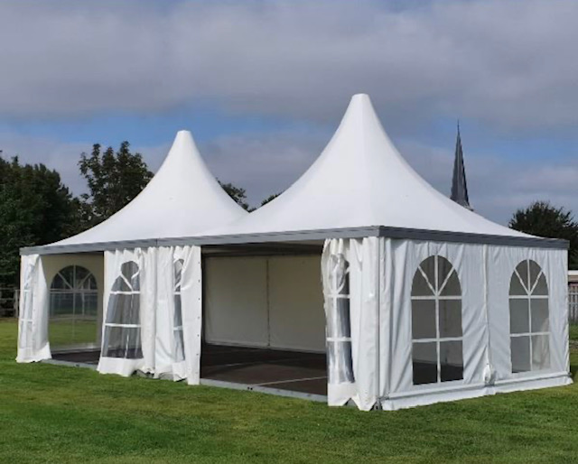 Pagodetent 5x5 meter wit