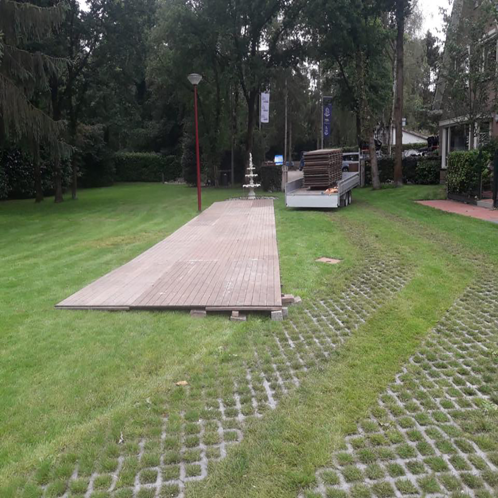 Vlondervloer tbv stretchtent per m2