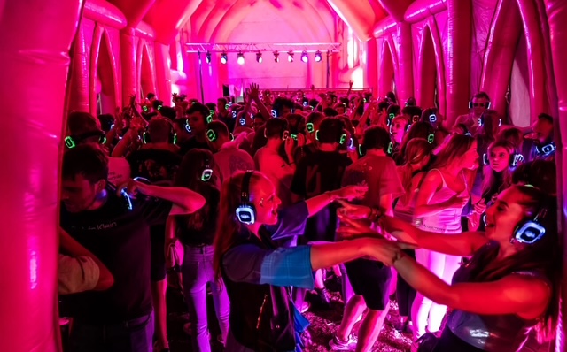 Silent disco koptelefoons